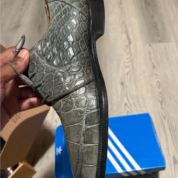 Genuine Croc Oxford Shoes – Green - Picture 4 of 7